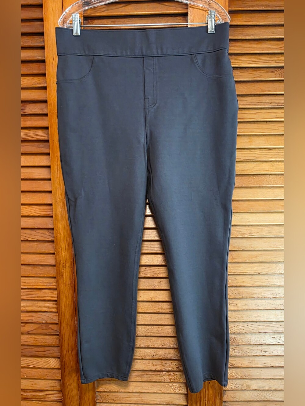 SPANX The Perfect Pant Gray Ankle 4-Pocket Stretch Skinny Dress Pants 1X 20202P